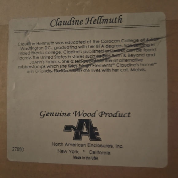 Gold Framed New York Print by Claudine Hellmuth 25"x21" - Picture 3 of 3